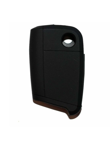 Guscio in Silicone Cover Chiave per Telecomando Volkswagen Golf (Serie 7) Seat Leon 7 Ibiza 7 Skoda Octavia A7 Portachiave Nero