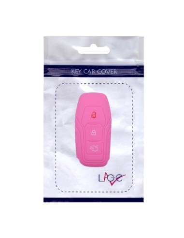 Guscio Silicone Cover Chiave Telecomando Ford Portachiave Rosa Tasti 3 Kuga Mondeo Focus Ka B-Max Edge Fiesta Galaxy Mustang S-Max