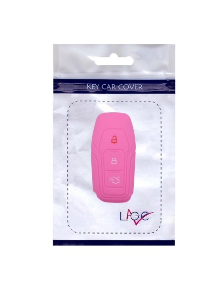 Guscio Silicone Cover Chiave Telecomando Ford Portachiave Rosa Tasti 3 Kuga Mondeo Focus Ka B-Max Edge Fiesta Galaxy Mustang S-Max