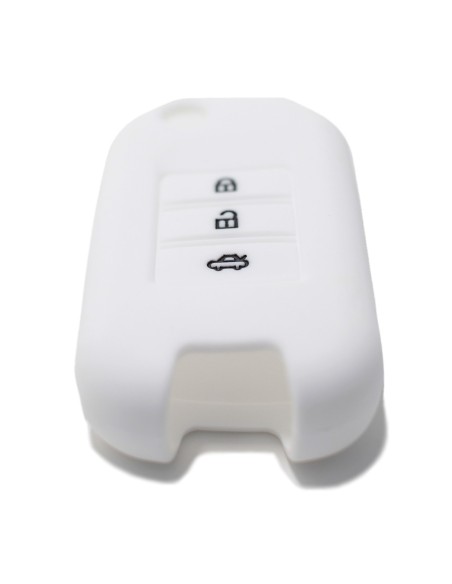 Guscio in Silicone Cover Chiave per Telecomando Honda 3 Tasti Bianco Civic City Jade Jazz Fit Accord Odyssey CR-V HR-V XR-V Spirior Elysion Vezel Crider