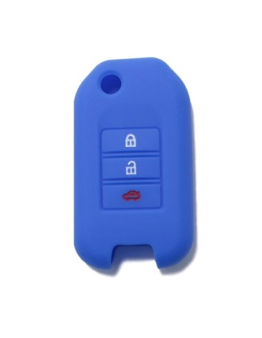 Guscio in Silicone Cover Chiave per Telecomando Honda 3 Tasti Blu Civic City Jade Jazz Fit Accord Odyssey CR-V HR-V XR-V Spirior Elysion Vezel Crider