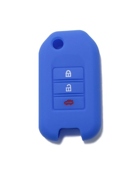 Guscio in Silicone Cover Chiave per Telecomando Honda 3 Tasti Blu Civic City Jade Jazz Fit Accord Odyssey CR-V HR-V XR-V Spirior Elysion Vezel Crider