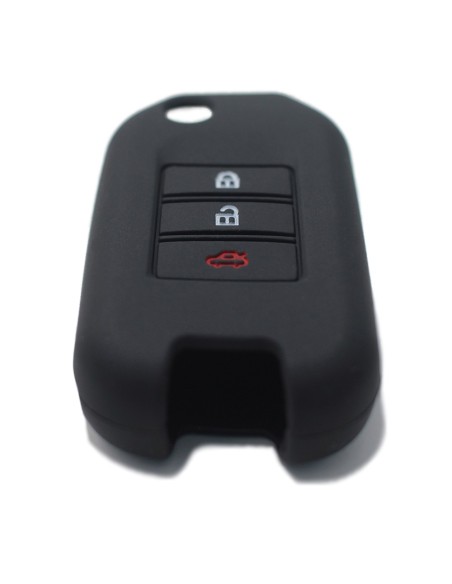 Guscio in Silicone Cover Chiave per Telecomando Honda 3 Tasti Nero Civic City Jade Jazz Fit Accord Odyssey CR-V HR-V XR-V Spirior Elysion Vezel Crider