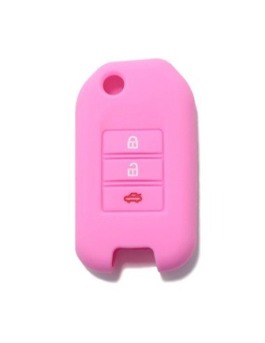 Guscio in Silicone Cover Chiave per Telecomando Honda 3 Tasti Rosa Civic City Jade Jazz Fit Accord Odyssey CR-V HR-V XR-V Spirior Elysion Vezel Crider