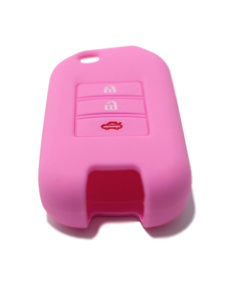 Guscio in Silicone Cover Chiave per Telecomando Honda 3 Tasti Rosa Civic City Jade Jazz Fit Accord Odyssey CR-V HR-V XR-V Spirior Elysion Vezel Crider