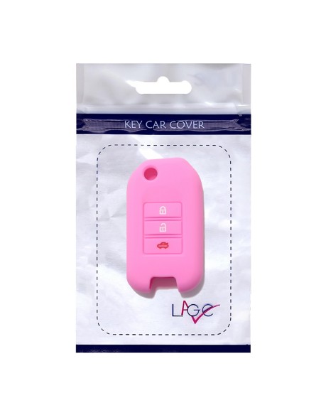 Guscio in Silicone Cover Chiave per Telecomando Honda 3 Tasti Rosa Civic City Jade Jazz Fit Accord Odyssey CR-V HR-V XR-V Spirior Elysion Vezel Crider