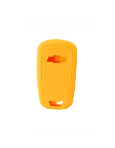 Guscio in Silicone Cover Chiave per Telecomando Chevrolet Mattiz Cruze Avero Spark Captiva Portachiave Arancione