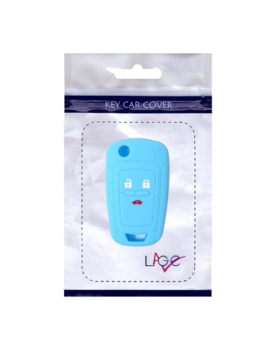 Guscio in Silicone Cover Chiave per Telecomando Chevrolet Matiz Cruze Avero Spark Captiva Portachiave Azzurro