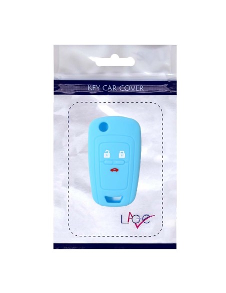 Guscio in Silicone Cover Chiave per Telecomando Chevrolet Matiz Cruze Avero Spark Captiva Portachiave Azzurro