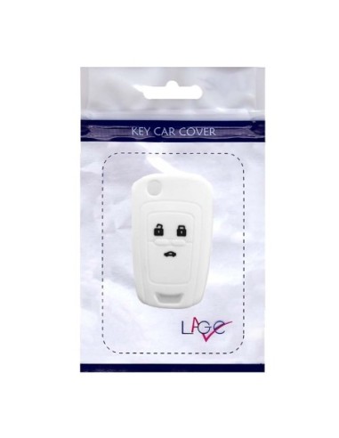 Guscio in Silicone Cover Chiave per Telecomando Chevrolet Matiz Cruze Avero Spark Captiva Portachiave Bianco