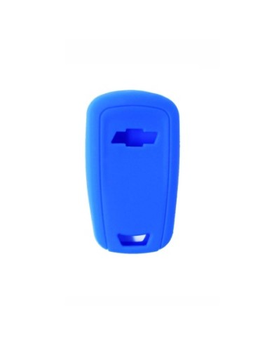 Guscio in Silicone Cover Chiave per Telecomando Chevrolet Matiz Cruze Avero Spark Captiva Portachiave Blu