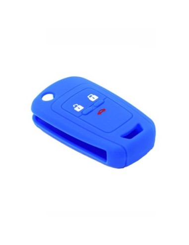 Guscio in Silicone Cover Chiave per Telecomando Chevrolet Matiz Cruze Avero Spark Captiva Portachiave Blu