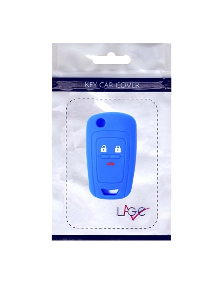 Guscio in Silicone Cover Chiave per Telecomando Chevrolet Matiz Cruze Avero Spark Captiva Portachiave Blu
