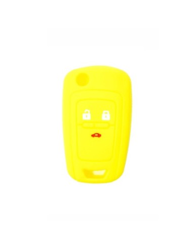 Guscio in Silicone Cover Chiave per Telecomando Chevrolet Matiz Cruze Avero Spark Captiva Portachiave Giallo