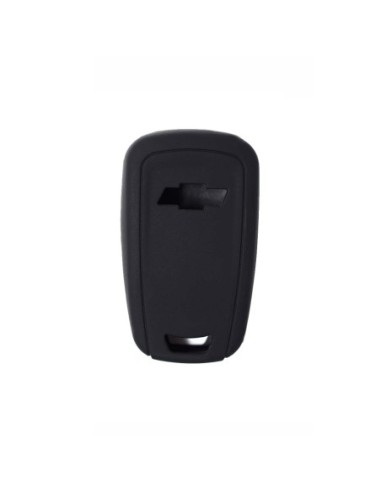 Guscio in Silicone Cover Chiave per Telecomando Chevrolet Matiz Cruze Aveo Spark Captiva Portachiave Nero