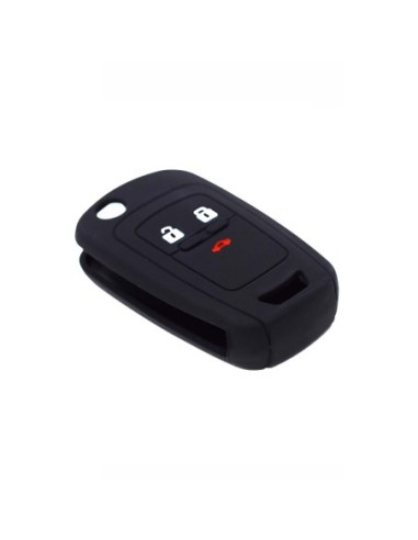 Guscio in Silicone Cover Chiave per Telecomando Chevrolet Matiz Cruze Aveo Spark Captiva Portachiave Nero