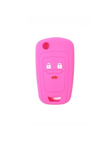 Guscio in Silicone Cover Chiave per Telecomando Chevrolet Matiz Cruze Aveo Spark Captiva Portachiave Rosa