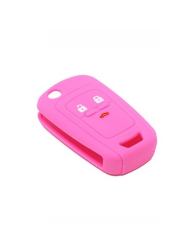 Guscio in Silicone Cover Chiave per Telecomando Chevrolet Matiz Cruze Aveo Spark Captiva Portachiave Rosa