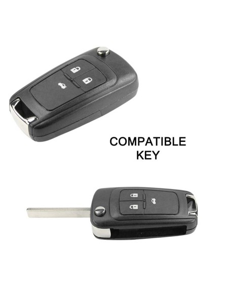 Guscio in Silicone Cover Chiave per Telecomando Chevrolet Matiz Cruze Avero Spark Captiva Portachiave Rosso
