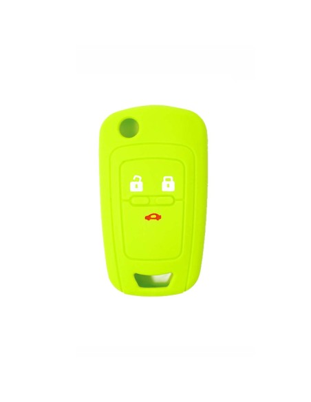 Guscio in Silicone Cover Chiave per Telecomando Chevrolet Matiz Cruze Aveo Spark Captiva Portachiave Verde