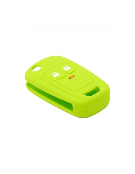 Guscio in Silicone Cover Chiave per Telecomando Chevrolet Matiz Cruze Aveo Spark Captiva Portachiave Verde