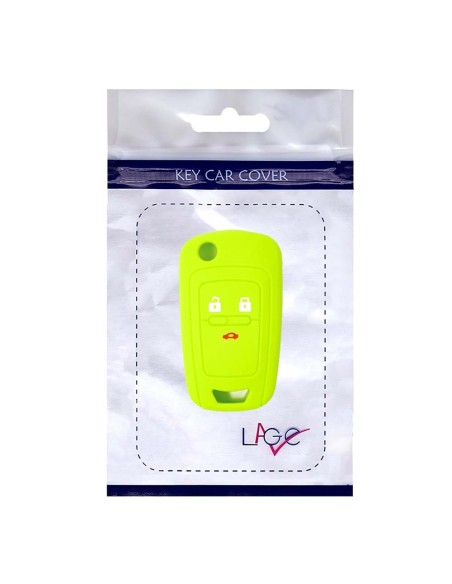 Guscio in Silicone Cover Chiave per Telecomando Chevrolet Matiz Cruze Aveo Spark Captiva Portachiave Verde