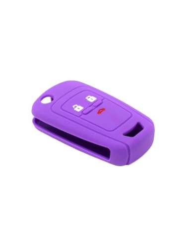 Guscio in Silicone Cover Chiave per Telecomando Chevrolet Matiz Cruze Avero Spark Captiva Portachiave Viola