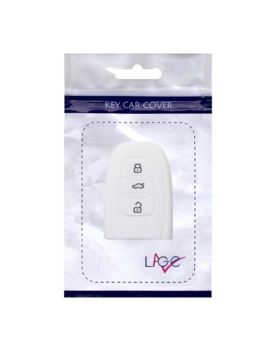 Guscio Silicone Cover Chiave per Telecomando Audi Portachiavi Bianco 3 Tasti A1 A3 A4 A5 A6 A7 A8 Q3 Q5 Q7 TT TTS TTRS R8 S1 S3 S4 S5 S6 S8 AF AG 8K B8 RS3 RS5 RS6