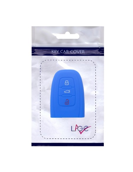 Guscio Silicone Cover Chiave per Telecomando Audi Portachiavi Blu 3 Tasti A1 A3 A4 A5 A6 A7 A8 Q3 Q5 Q7 TT TTS TTRS R8 S1 S3 S4 S5 S6 S8 AF AG 8K B8 RS3 RS5 RS6