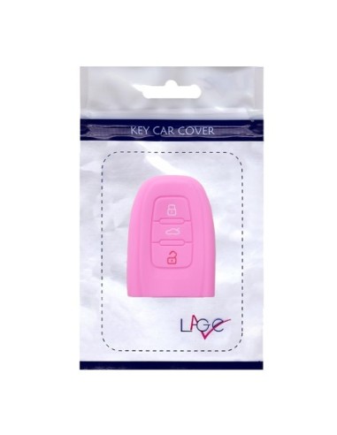 Guscio Silicone Cover Chiave per Telecomando Audi Portachiavi Rosa 3 Tasti A1 A3 A4 A5 A6 A7 A8 Q3 Q5 Q7 TT TTS TTRS R8 S1 S3 S4 S5 S6 S8 AF AG 8K B8 RS3 RS5 RS6