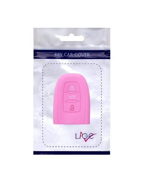 Guscio Silicone Cover Chiave per Telecomando Audi Portachiavi Rosa 3 Tasti A1 A3 A4 A5 A6 A7 A8 Q3 Q5 Q7 TT TTS TTRS R8 S1 S3 S4 S5 S6 S8 AF AG 8K B8 RS3 RS5 RS6