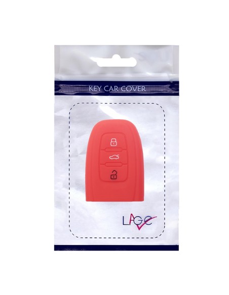 Guscio Silicone Cover Chiave per Telecomando Audi Portachiavi Rosso 3 Tasti A1 A3 A4 A5 A6 A7 A8 Q3 Q5 Q7 TT TTS TTRS R8 S1 S3 S4 S5 S6 S8 AF AG 8K B8 RS3 RS5 RS6