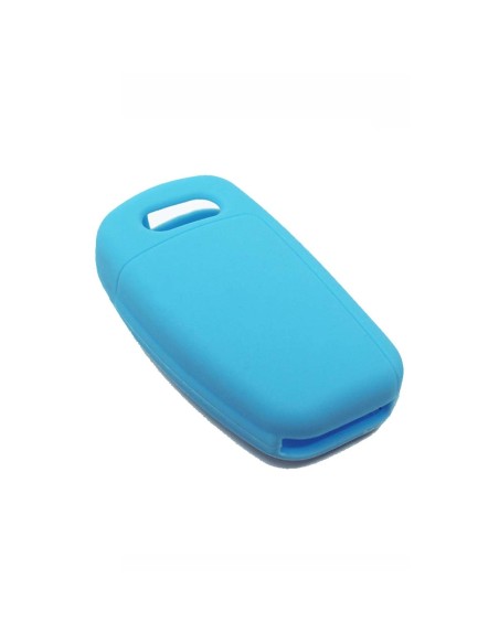 Guscio in Silicone Cover Chiave per Telecomando Audi A1 A3 A4 A6 A8 TT Q5 Q7 R8 S4 S6 Portachiave Azzurro