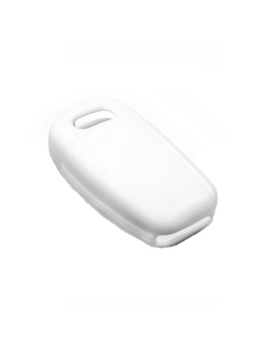 Guscio in Silicone Cover Chiave per Telecomando Audi A1 A3 A4 A6 A8 TT Q5 Q7 R8 S4 S6 Portachiave Bianco