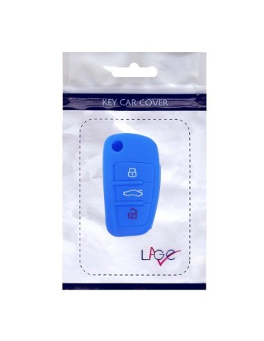Guscio in Silicone Cover Chiave per Telecomando Audi A1 A3 A4 A6 A8 TT Q5 Q7 R8 S4 S6 Portachiave Blu