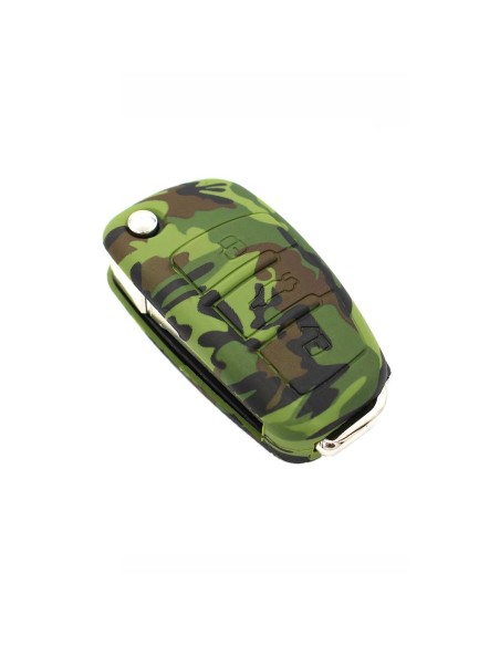 Guscio in Silicone Cover Chiave per Telecomando Audi A1 A3 A4 A6 A8 TT Q5 Q7 R8 S4 S6 Portachiave Camouflage