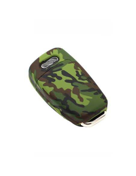 Guscio in Silicone Cover Chiave per Telecomando Audi A1 A3 A4 A6 A8 TT Q5 Q7 R8 S4 S6 Portachiave Camouflage