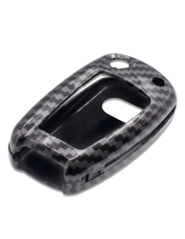 Guscio in Plastica Rigida Cover Chiave per Telecomando Audi A1 A3 A4 A6 A8 TT Q5 Q7 R8 S4 S6 Fibra di Carbonio + Portachiavi e Cacciavite di Montaggio