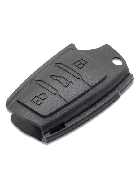 Guscio in Plastica Rigida Cover Chiave per Telecomando Audi A1 A3 A4 A6 A8 TT Q5 Q7 R8 S4 S6 Fibra di Carbonio + Portachiavi e Cacciavite di Montaggio