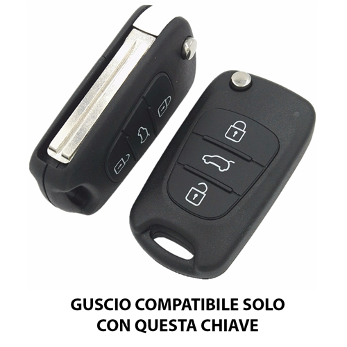 3 Buttons Car Key for  KIA Cee'd K2 K5 Lotze Magentis Optima Piccanto Rio Sportage Venga and HYUNDAI l20 l30 lx20 lx35 Verna Black