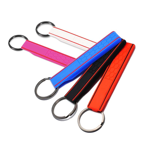 Universal Silicone Keychain Red