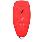 Silicone Car Key Cover for Ford Fiesta Focus Galaxy Fusion Mondeo B-Max C-Max S-Max Kuga Ecosport Red