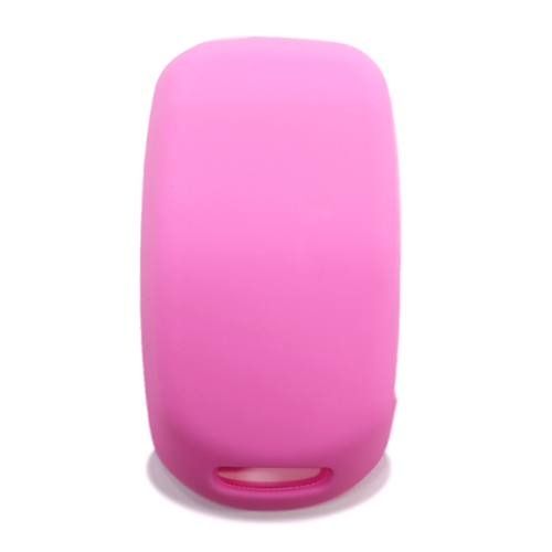 Silicone Car Key Cover for Fiat 500 500X Tipo Pink