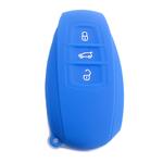 Silicone Car Key Cover for Volkswagen Touareg 2011-2014 Blue