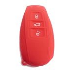 Silicone Car Key Cover for Volkswagen Touareg 2011-2014 Red