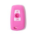 Silicone Car Key Cover for BMW Serie 1 3 4 5 6 7 Z4 X3 X4 X5 X6 Pink
