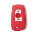 Silicone Car Key Cover for BMW Serie 1 3 4 5 6 7 Z4 X3 X4 X5 X6 Red