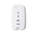 Silicone Car Key Cover for Jeep Renegade Cherokee White