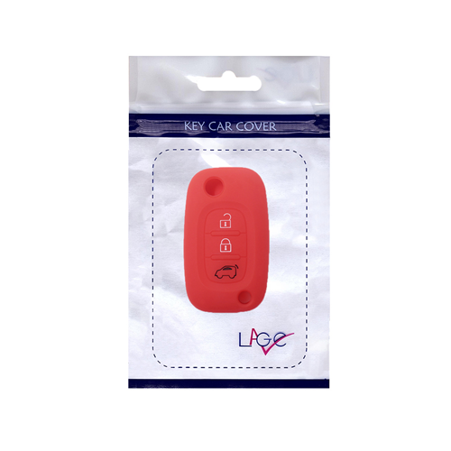 Silicone Car Key Cover for Mercedes Benz Smart ForTwo ForFour 453 Red