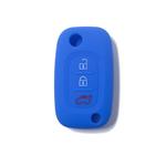 Silicone Car Key Cover for Mercedes Benz Smart ForTwo ForFour 453 Blue